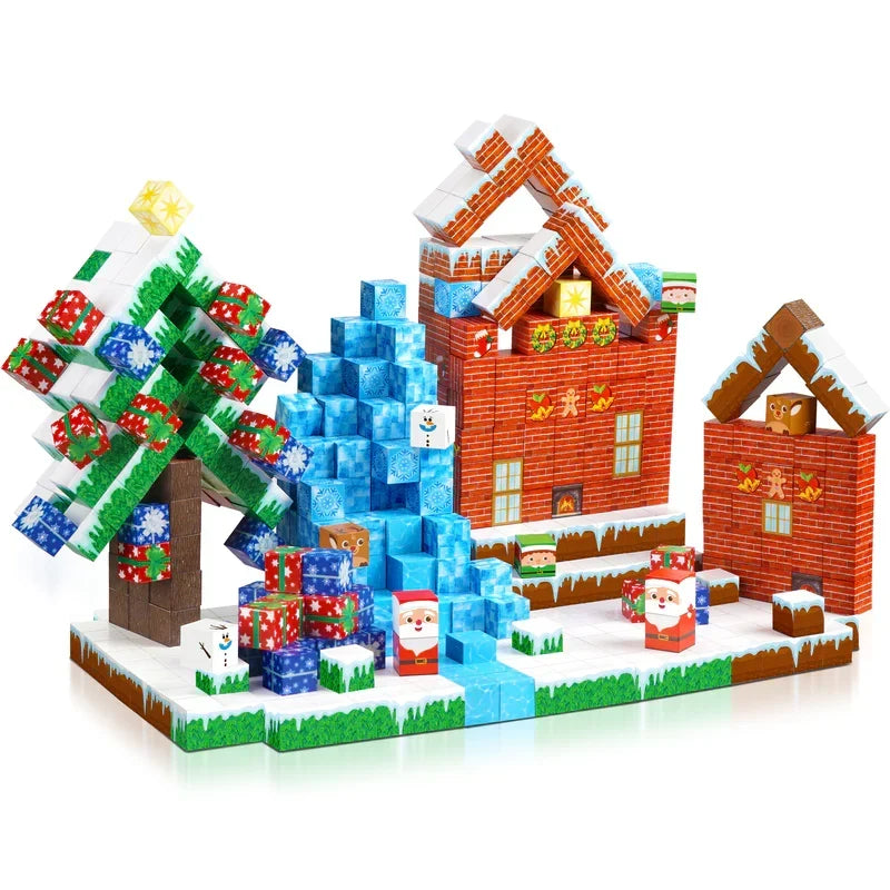 Christmas Magnetic Building Blocks Set